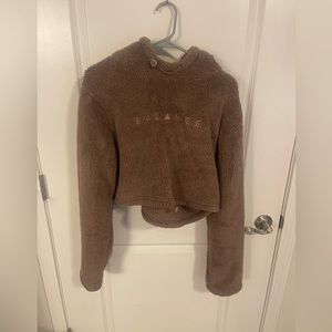 Balance Athletica/ Vitality Cropped Sherpa Sweatshirt- Mauve color- Size Large